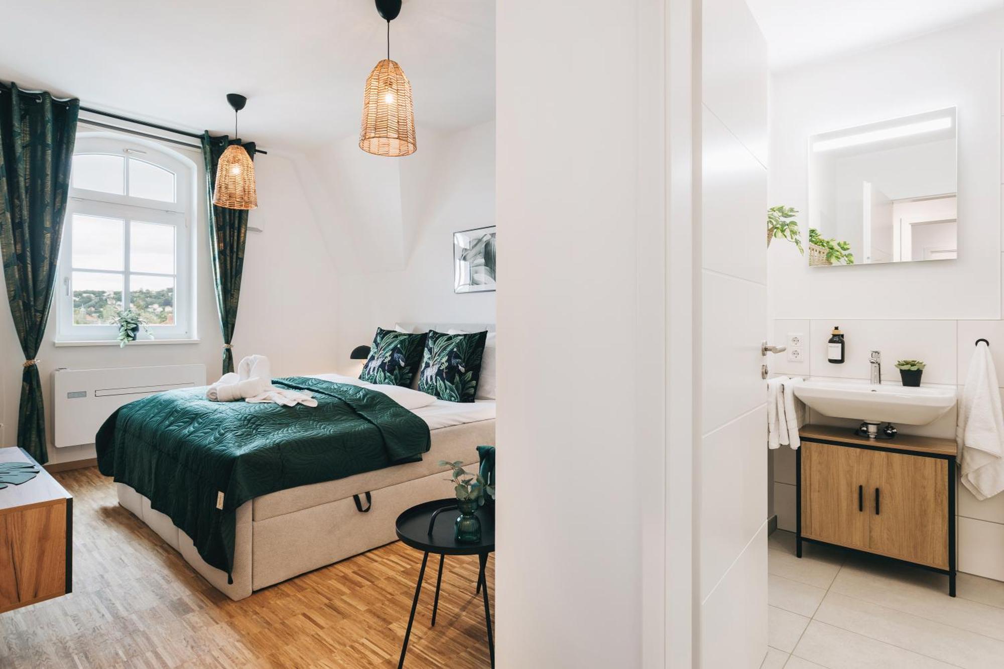 Oasis Appart - Wohnen In Dresden - Netflix - Tiefgarage - Dachterrasse Zewnętrze zdjęcie